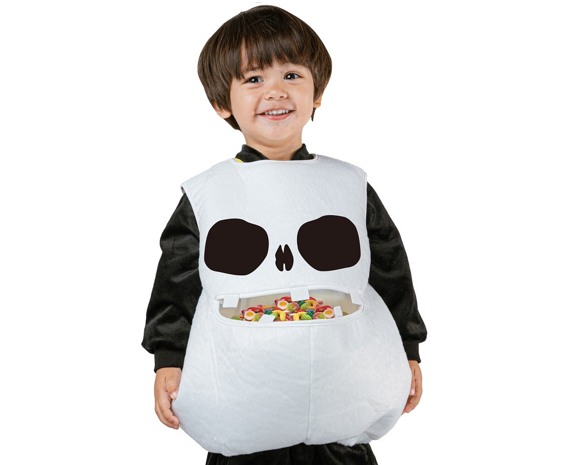 Costume for child White Skull (top), size 92/104 cm